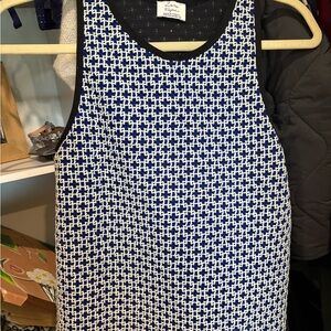 Zara Black and Blue Knit Top